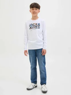 JACK & JONES JUNIOR Glenn Slim Fit Jeans Blue Outlet