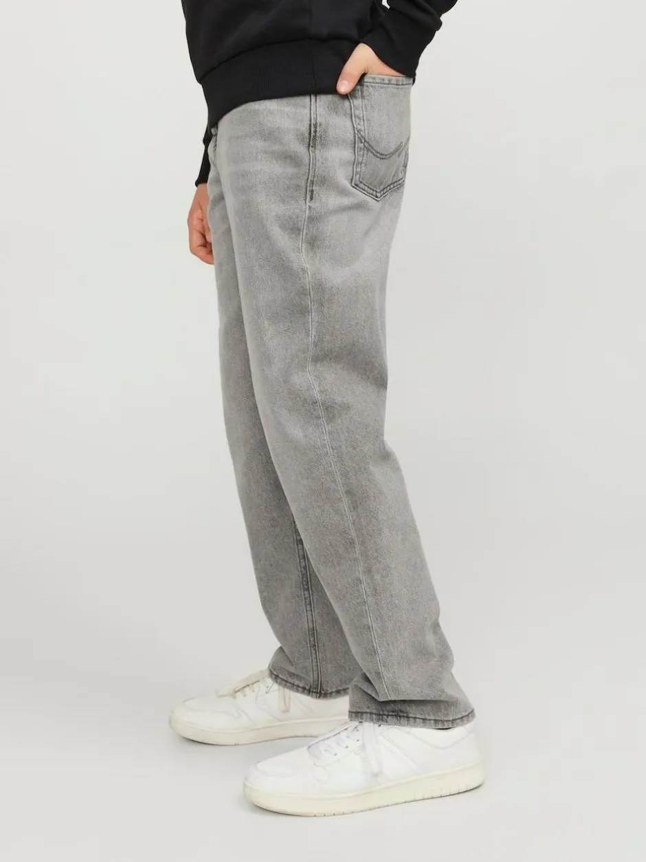 JACK & JONES JUNIOR Chris Relaxed Fit Black Jeans Grey Discount