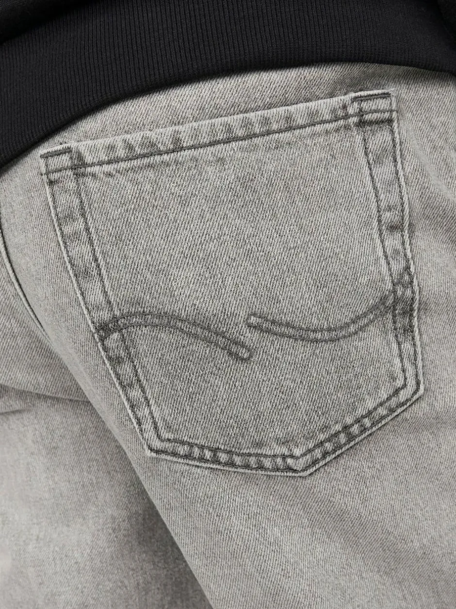 JACK & JONES JUNIOR Chris Relaxed Fit Black Jeans Grey Discount