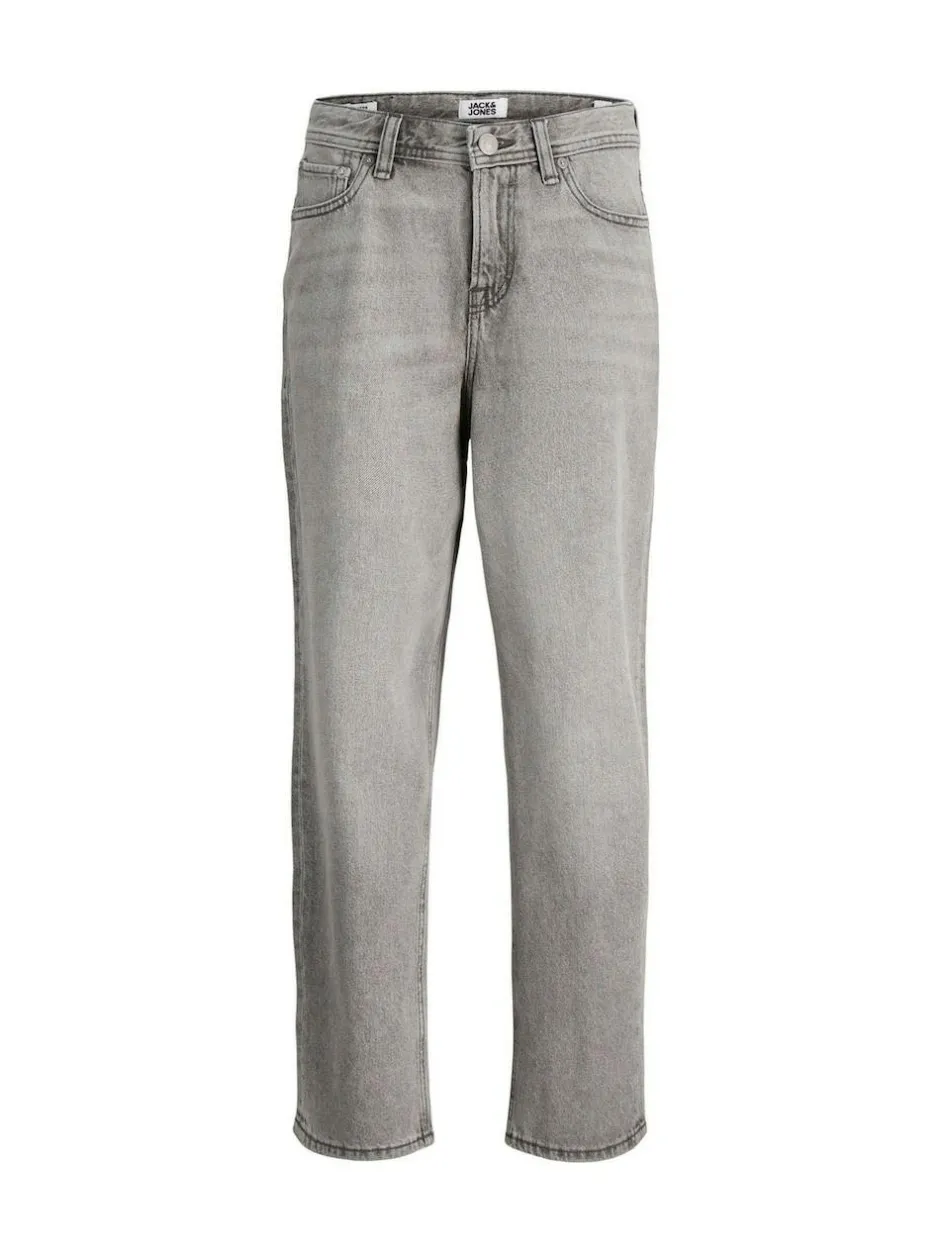 JACK & JONES JUNIOR Chris Relaxed Fit Black Jeans Grey Discount