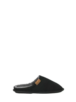JACK & JONES JUNIOR Courdroy Mule Black Slippers Discount