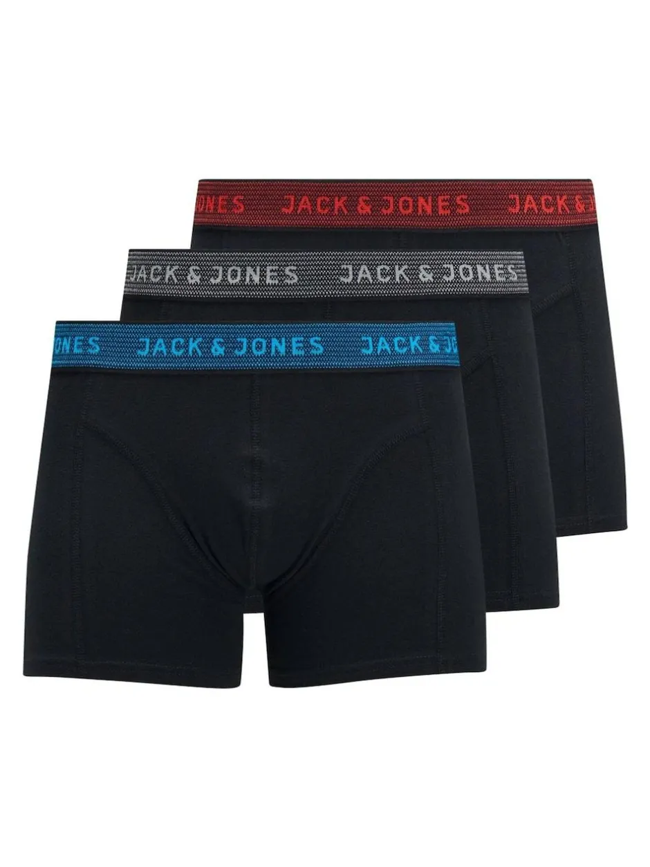 JACK & JONES JUNIOR Grey Boxers 3 Pack Discount