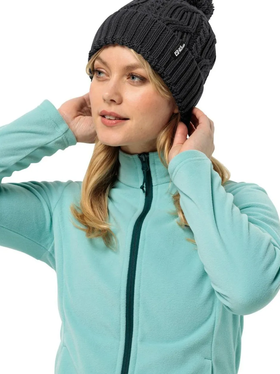 Jack Wolfskin Pom Knitted Black Beanie Sale