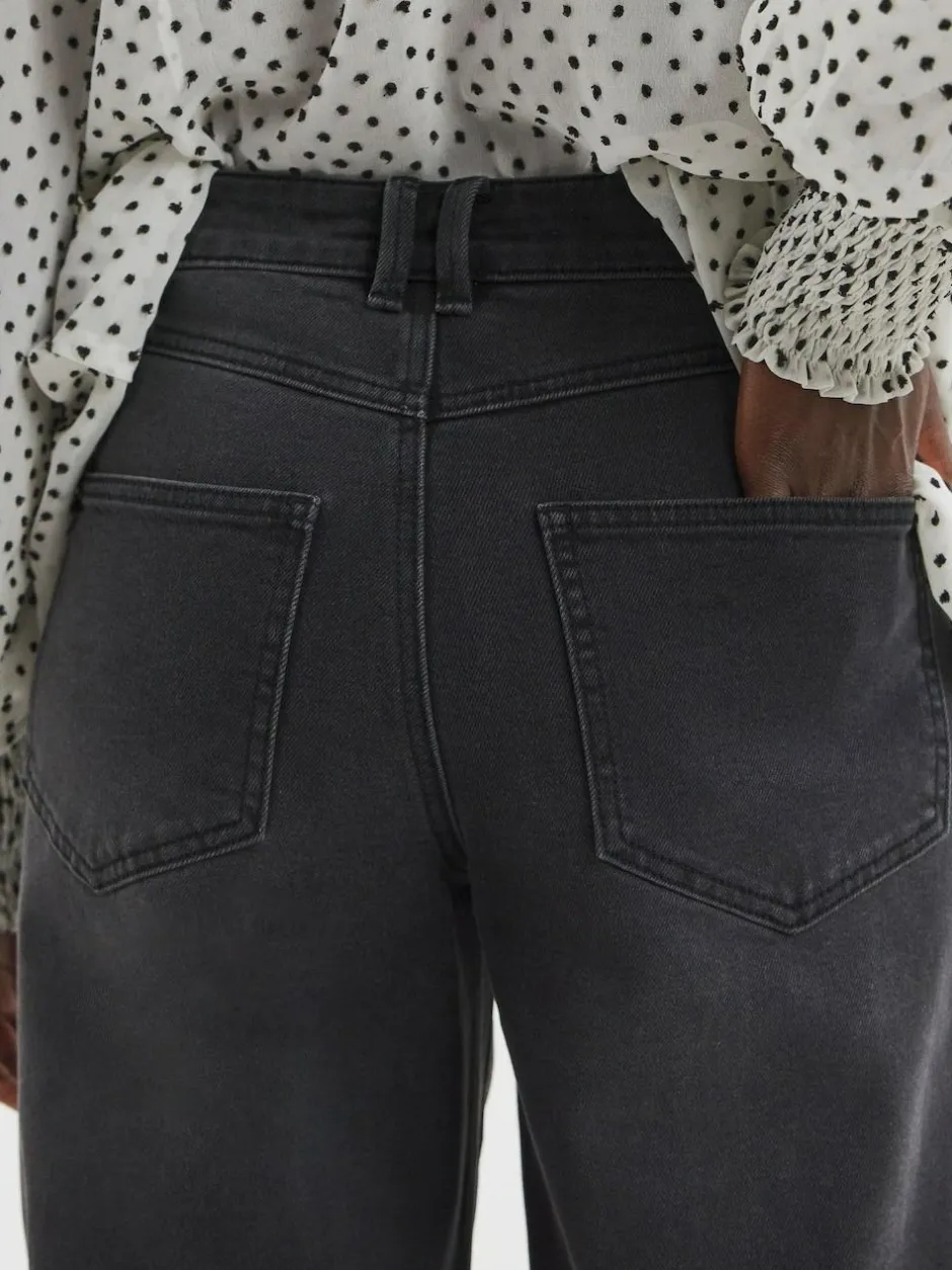 JD Williams Authentic Barrel Leg Jeans Black Online