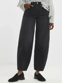 JD Williams Authentic Barrel Leg Jeans Black Online
