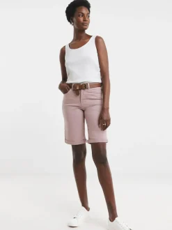 JD Williams Pink 24/7 Denim Knee Length Shorts Best