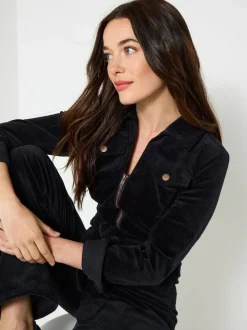 Joe Browns Black Petite Stretch Fit Darcy Cord Jumpsuit Online