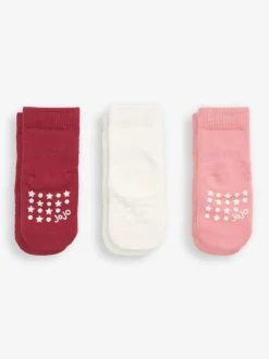 Jojo Maman Bébé 3-Pack Extra Thick Socks Berry Pink Outlet