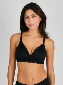 Jojo Maman Bébé Black 2 Pack Lace Bras Hot
