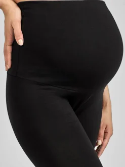 Jojo Maman Bébé Black Cotton Rich Jersey Maternity Leggings Outlet