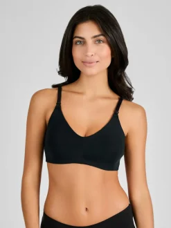 Jojo Maman Bébé Microfibre Moulded Maternity & Nursing Bra Black
