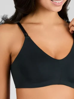 Jojo Maman Bébé Microfibre Moulded Maternity & Nursing Bra Black