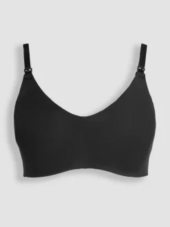 Jojo Maman Bébé Microfibre Moulded Maternity & Nursing Bra Black