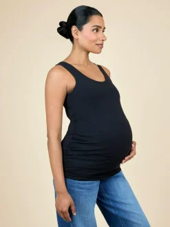 Jojo Maman Bébé Black 2-Pack Maternity Vests Discount