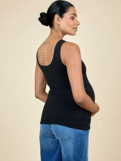 Jojo Maman Bébé Black 2-Pack Maternity Vests Discount