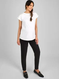 Jojo Maman Bébé Tapered Maternity Trousers Black Outlet