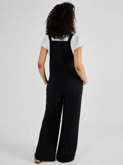Jojo Maman Bébé Wide Leg Maternity Linen Dungaree Black Best