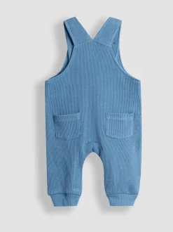 Jojo Maman Bébé Blue Bear Waffle Character Dungaree & Body Set Best