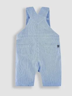 Jojo Maman Bébé Blue Boat Stripe Dungarees Hot