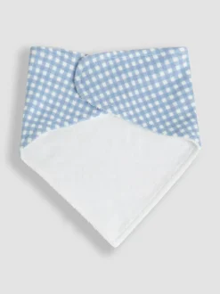 Jojo Maman Bébé Cotton 3-Pack Dribble Bib Blue Outlet