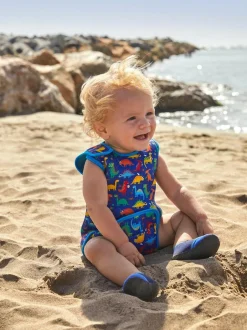 Jojo Maman Bébé Blue Dino Print Baby Wetsuit Best