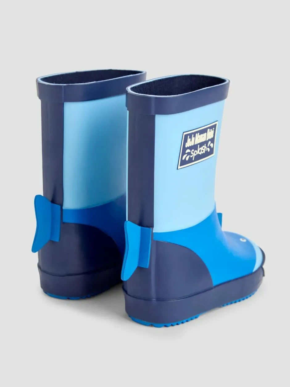 Jojo Maman Bébé Blue Shark Wellies Clearance