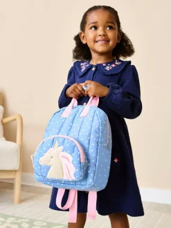 Jojo Maman Bébé Character Backpack Blue Unicorn Online