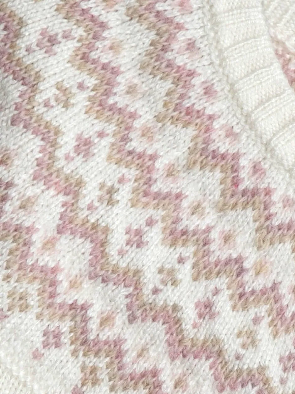 Jojo Maman Bébé Knit 3- Piece Set Cream Fair Isle Clearance