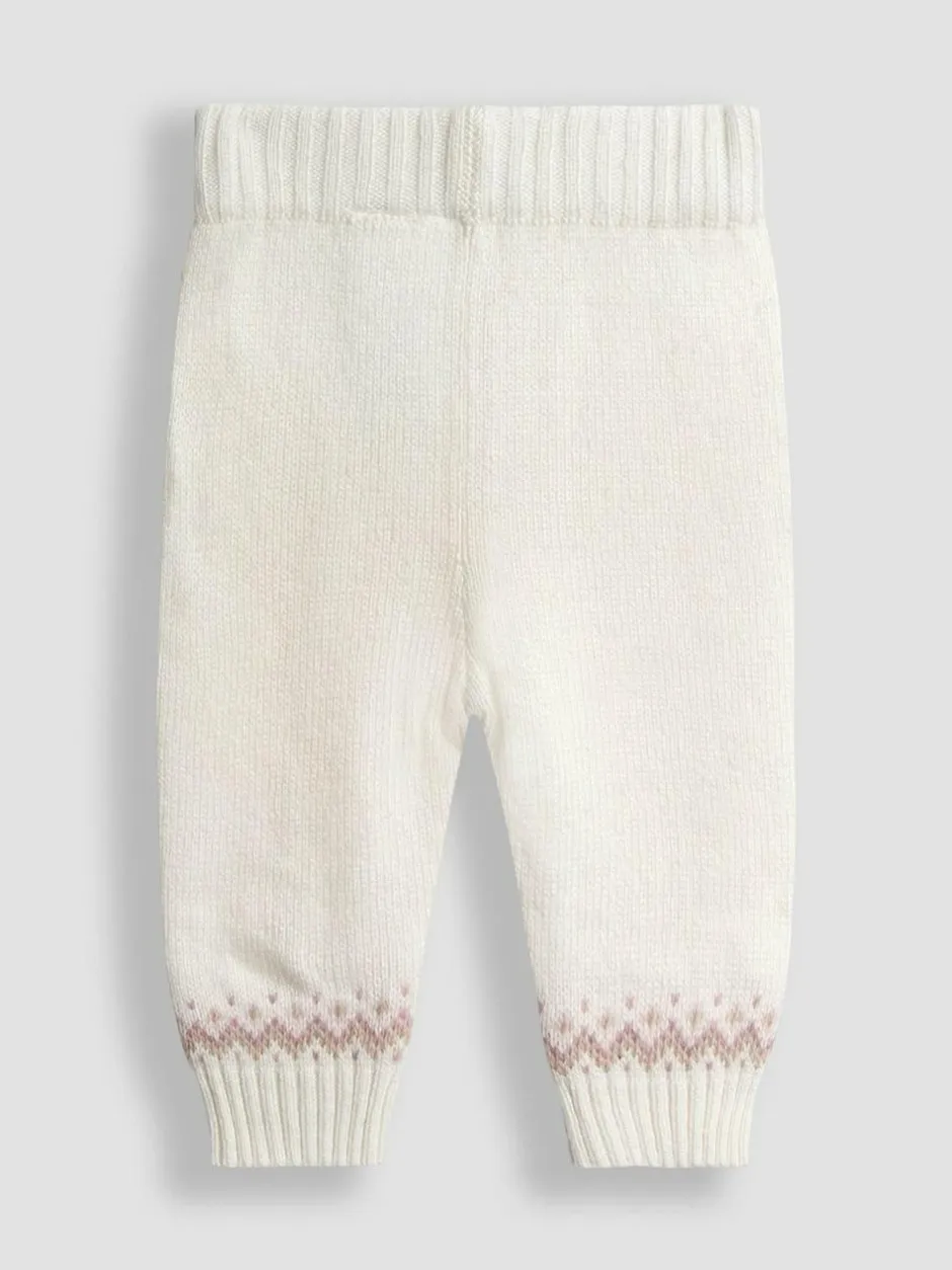 Jojo Maman Bébé Knit 3- Piece Set Cream Fair Isle Clearance