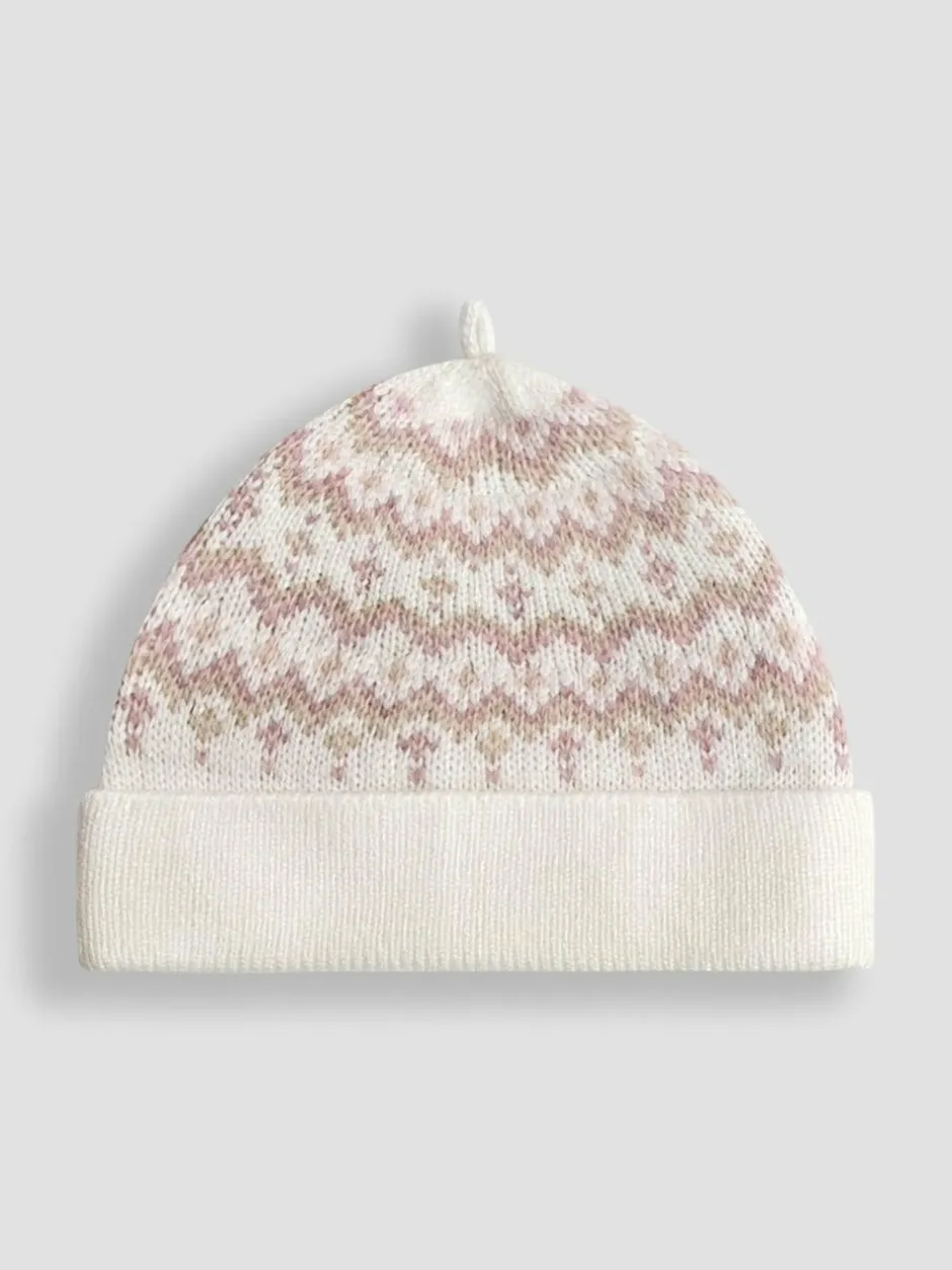 Jojo Maman Bébé Knit 3- Piece Set Cream Fair Isle Clearance