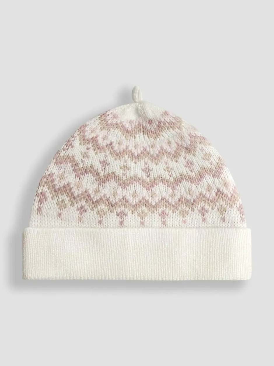 Jojo Maman Bébé Knit 3- Piece Set Cream Fair Isle Clearance