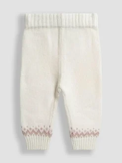 Jojo Maman Bébé Knit 3- Piece Set Cream Fair Isle Clearance