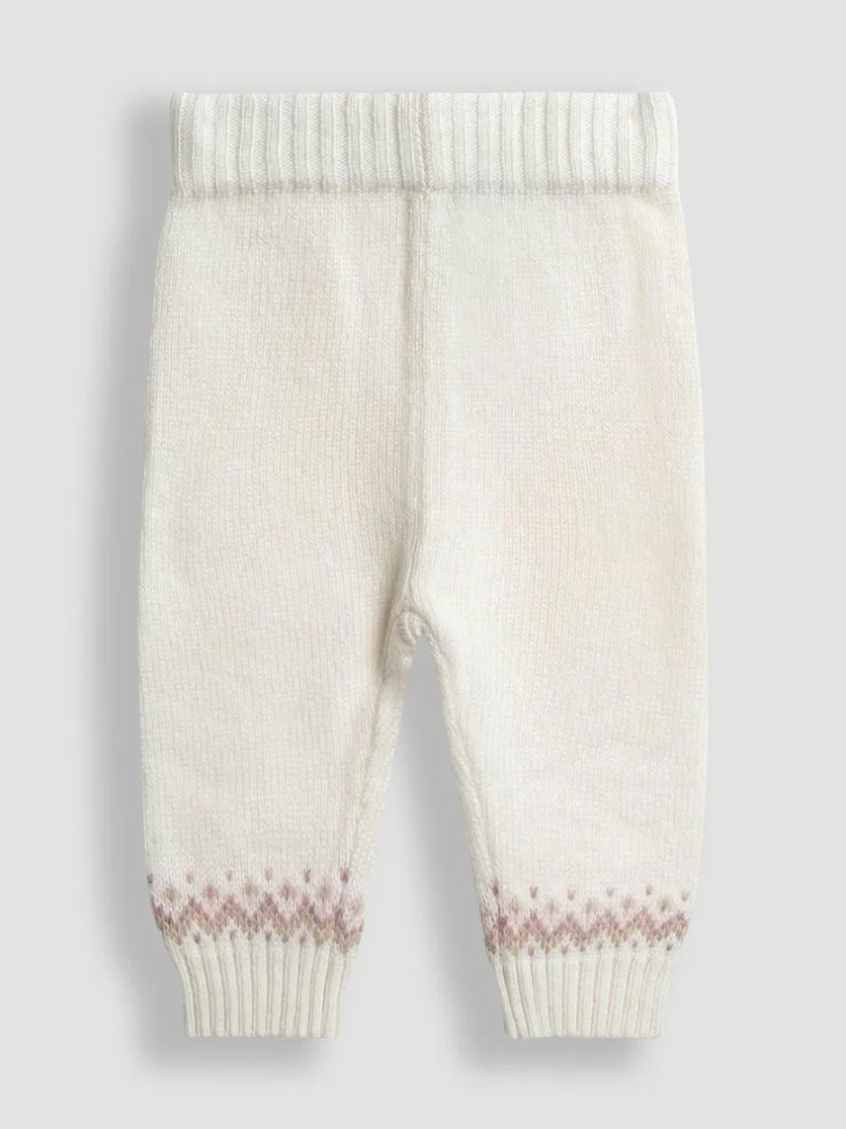 Jojo Maman Bébé Knit 3- Piece Set Cream Fair Isle Clearance