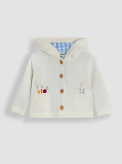 Jojo Maman Bébé Cream Peter Rabbit™ Embroidered Cardigan Best