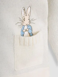 Jojo Maman Bébé Cream Peter Rabbit™ Embroidered Cardigan Best