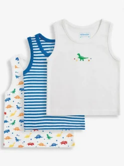 Jojo Maman Bébé Dinosaur 3-Pack Boys' Vest Set Best
