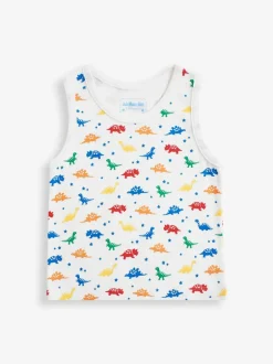 Jojo Maman Bébé Dinosaur 3-Pack Boys' Vest Set Best
