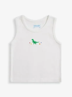 Jojo Maman Bébé Dinosaur 3-Pack Boys' Vest Set Best