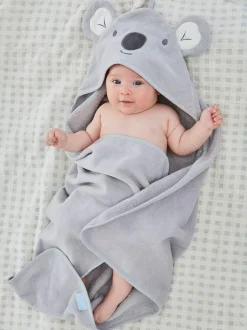 Jojo Maman Bébé Grey Koala Character Hooded Towel Clearance