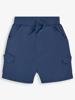 Jojo Maman Bébé Indigo Blue & Navy Blue 2-Pack Cargo Pocket Shorts Hot