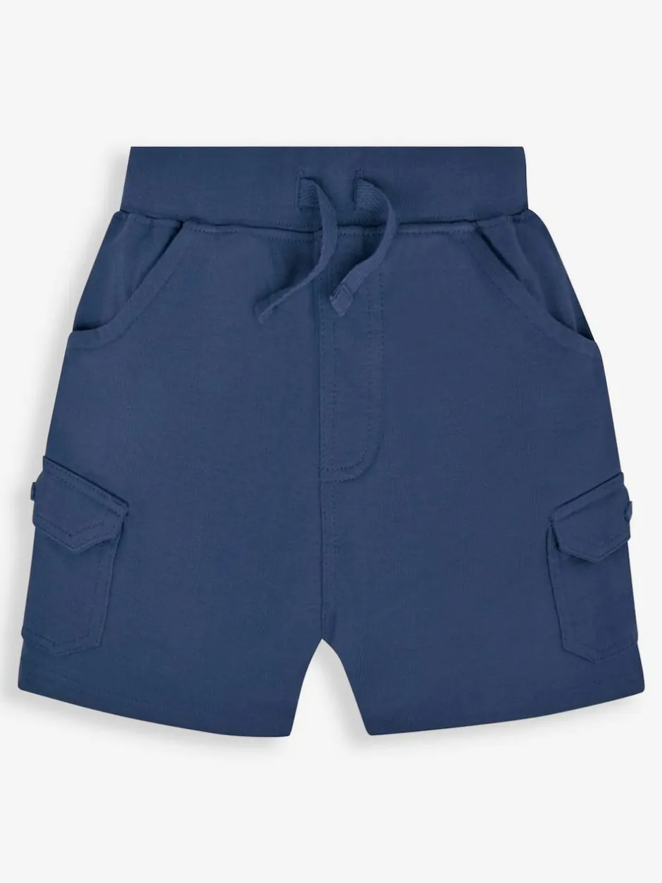 Jojo Maman Bébé Indigo Blue & Navy Blue 2-Pack Cargo Pocket Shorts Hot