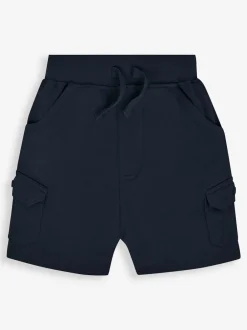 Jojo Maman Bébé Indigo Blue & Navy Blue 2-Pack Cargo Pocket Shorts Hot