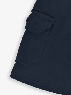 Jojo Maman Bébé Indigo Blue & Navy Blue 2-Pack Cargo Pocket Shorts Hot