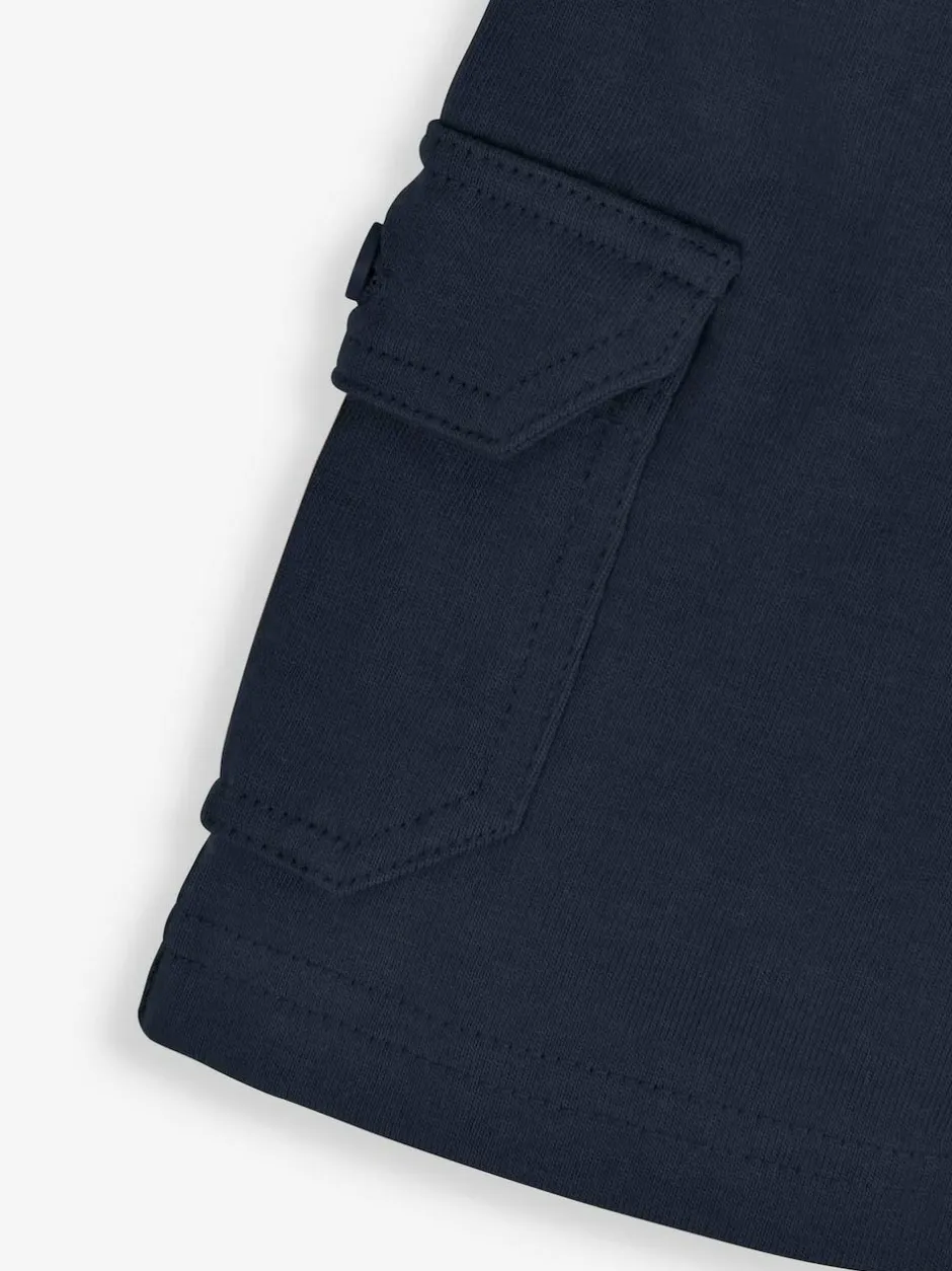 Jojo Maman Bébé Indigo Blue & Navy Blue 2-Pack Cargo Pocket Shorts Hot