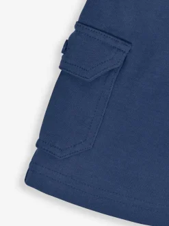 Jojo Maman Bébé Indigo Blue & Navy Blue 2-Pack Cargo Pocket Shorts Hot