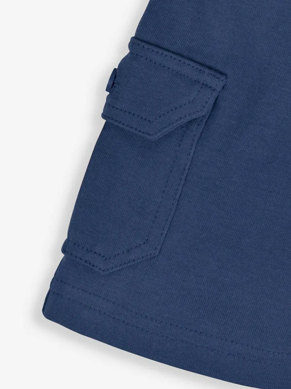 Jojo Maman Bébé Indigo Blue & Navy Blue 2-Pack Cargo Pocket Shorts Hot