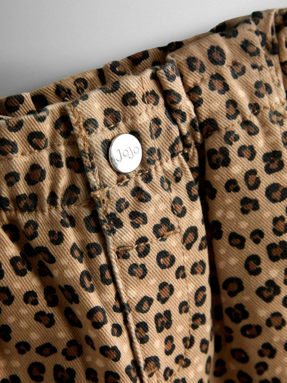 Jojo Maman Bébé Leopard Print Twill Trousers Sale
