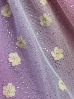 Jojo Maman Bébé Appliqué Tulle Party Dress Lilac Purple Unicorn Discount