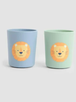 Jojo Maman Bébé 2-Pack Silicone Cups Lion Hot