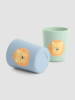Jojo Maman Bébé 2-Pack Silicone Cups Lion Hot